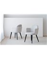 SET 2 SILLAS COMEDOR CON BRAZOS.GRIS.