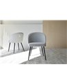 SET 2 SILLAS COMEDOR EN TONOS GRISES