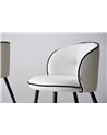 SET 2 SILLAS COMEDOR BEIGE Y NEGRO