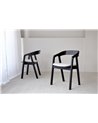 SET 2 SILLAS NOA.MADERA. NEGRO BEIGE