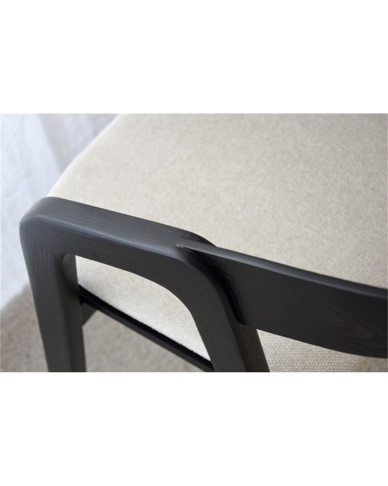 SET 2 SILLAS NOA.MADERA. NEGRO BEIGE