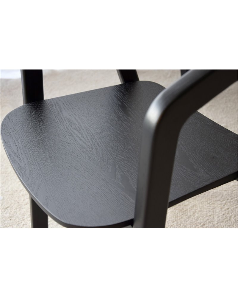 SET 2 SILLAS NOA.MADERA. NEGRO BEIGE