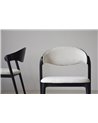 SET 2 SILLAS LEA. MADERA.NEGRO BEIGE