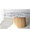 MESA COMEDOR OVAL CERÁMICO Y FRESNO