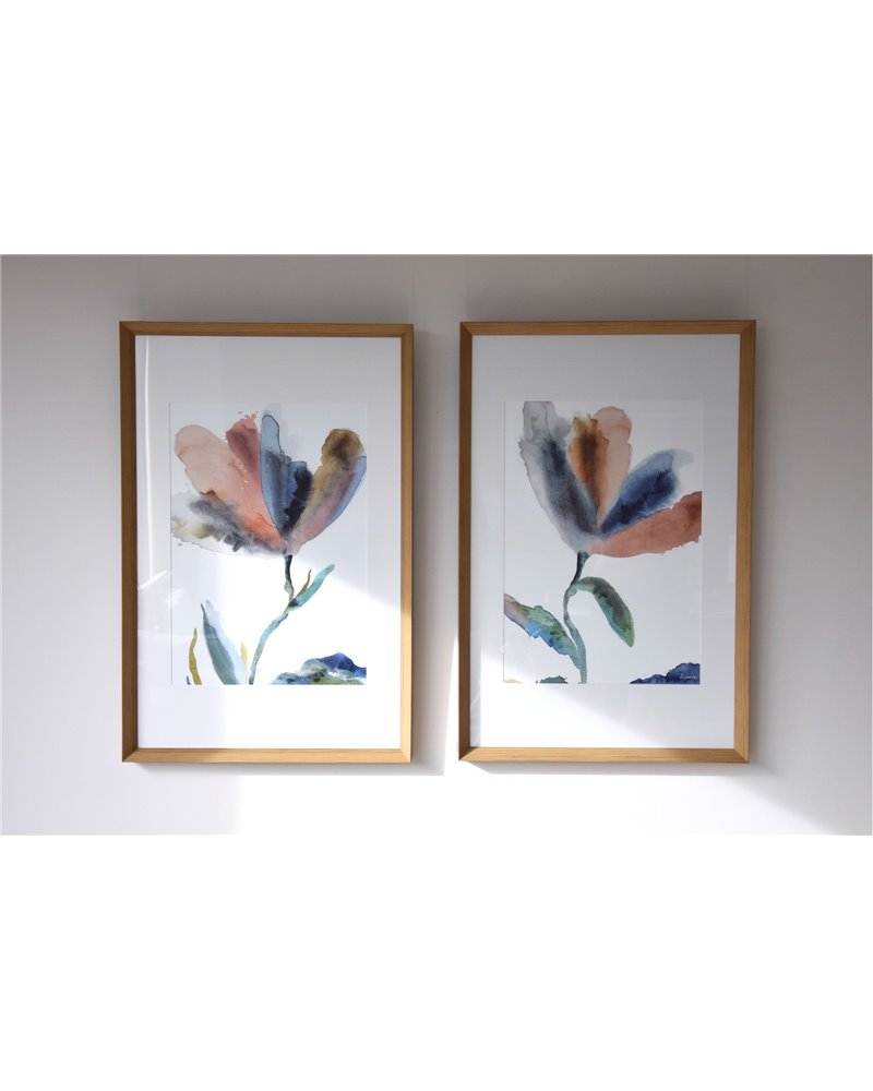 CUADRO DECORATIVO FLOR N2. CRISTAL MARCO