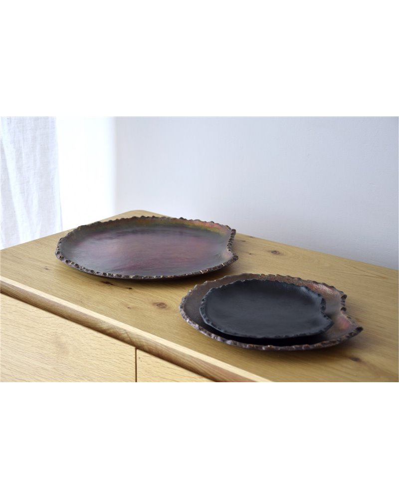 SET 3 CENTROS ADRA. METAL. COBRE Y NEGRO