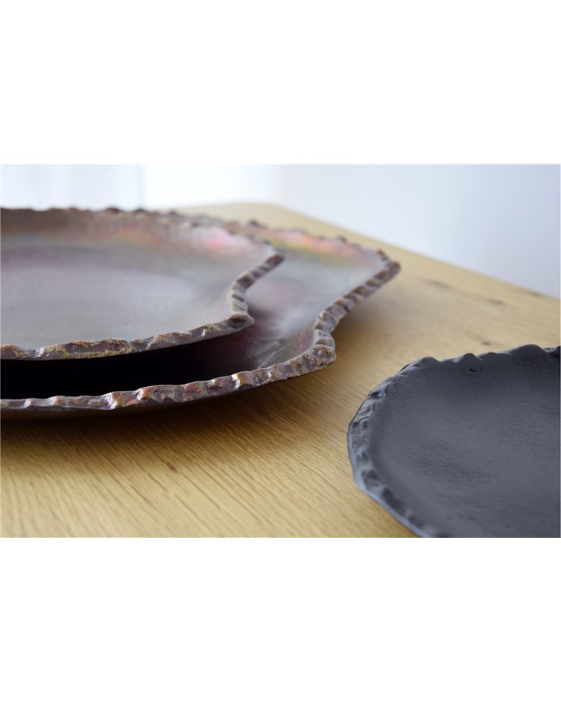 SET 3 CENTROS ADRA. METAL. COBRE Y NEGRO