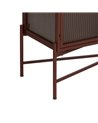 APARADOR TEJA METAL-CRISTAL 120 X 35 X 85 CM REF.-611358