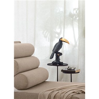 Sculpture Toucan. Noir et...