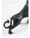 Escultura León. Negro mate