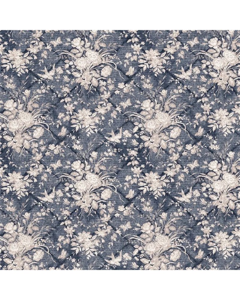Eliza Floral Vintage Blue FRL5146-02 Eliza Floral Vintage Blue FRL5146-02