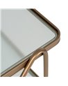 CAMARERA RUEDAS ORO METAL-CRISTAL 61 X 40 X 70 CM