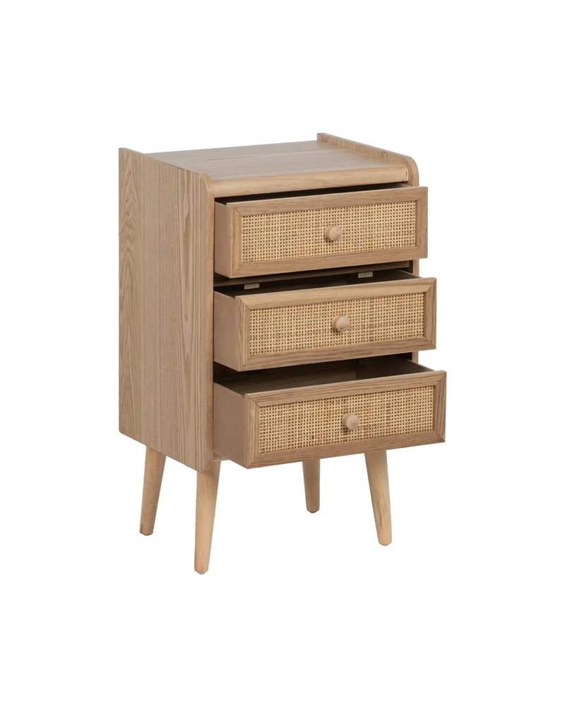 MESITA NATURAL MADERA PAULONIA/DM 40 X 30 X 66 CM