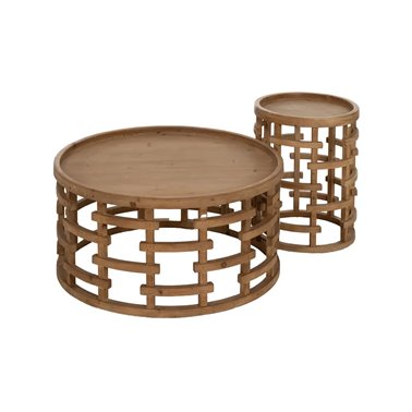 MESITA NATURAL DM-MADERA 40...