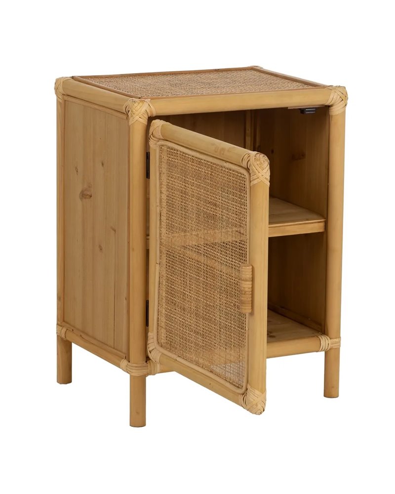 MESITA NATURAL RATÁN SALÓN 46 X 35 X 60 CM
