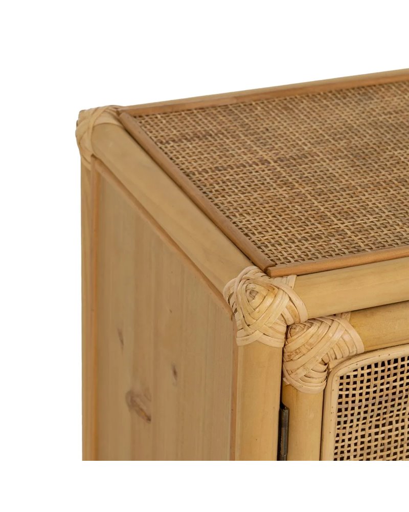MESITA NATURAL RATÁN SALÓN 46 X 35 X 60 CM