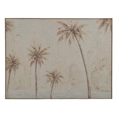 CUADRO IMPRESIÓN PALMERAS DM-MADERA 80 X 3,30 X 60 CM