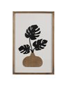CUADRO JARRÓN 2/M DM-MADERA DECORACIÓN 40 X 2 X 60 CM