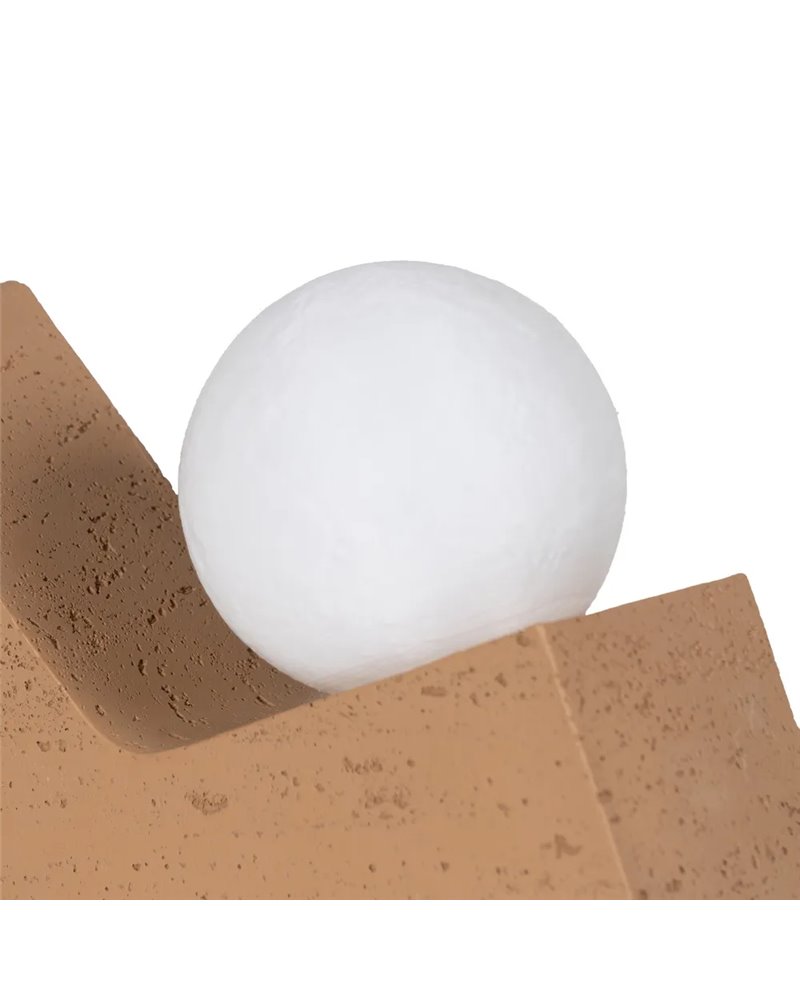LÁMPARA MESA BEIGE POLIRESINA 29 X 9,50 X 19,50 CM