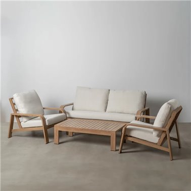 CONJUNTO JARDÍN NATURAL-BEIGE ALUMINIO 1 CM