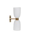 APLIQUE BLANCO-ORO CRISTAL-METAL 18 X 12 X 36 CM