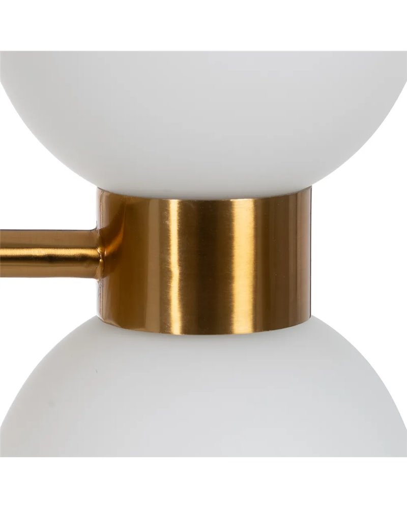 APLIQUE BLANCO-ORO CRISTAL-METAL 18 X 12 X 36 CM