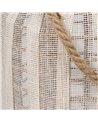 FAROL PORTAVELAS NATURAL-BEIGE BAMBÚ 22 X 22 X 38 CM
