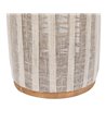 FAROL PORTAVELAS NATURAL-BEIGE BAMBÚ 22 X 22 X 38 CM
