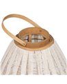 FAROL PORTAVELAS NATURAL-BEIGE BAMBÚ 36 X 36 X 56 CM