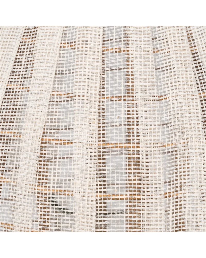 FAROL PORTAVELAS NATURAL-BEIGE BAMBÚ 36 X 36 X 56 CM