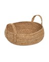 CESTA FIBRA NATURAL DECORACIÓN 37 X 37 X 21 CM