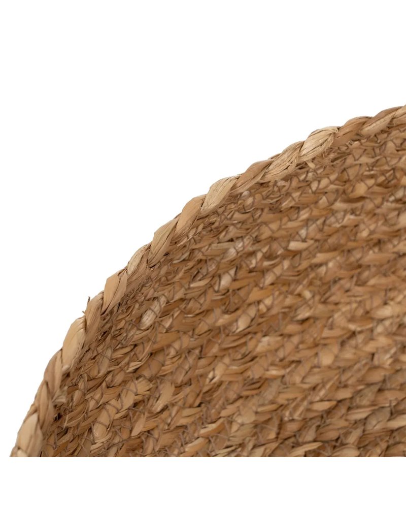 CESTA FIBRA NATURAL DECORACIÓN 37 X 37 X 21 CM