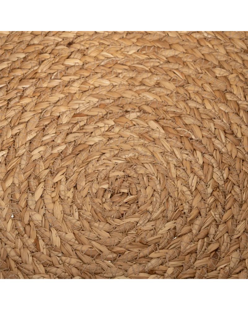 CESTA FIBRA NATURAL DECORACIÓN 37 X 37 X 21 CM