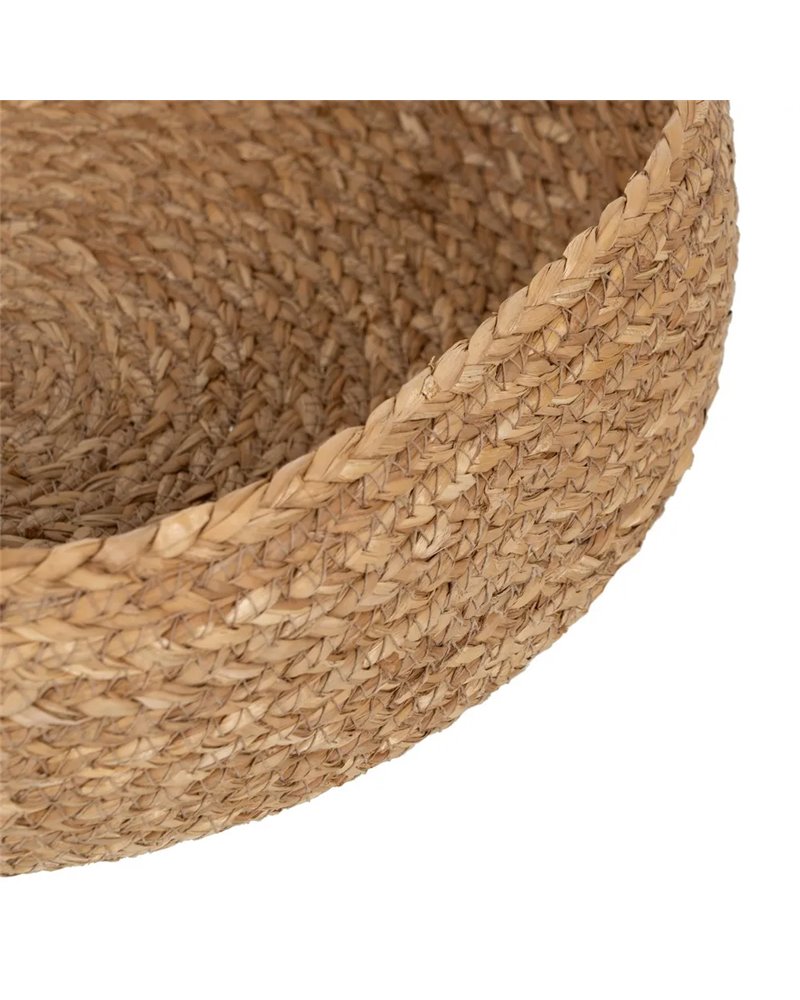 CESTA FIBRA NATURAL DECORACIÓN 37 X 37 X 21 CM