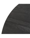 MESA COMEDOR NEGRO-MARRÓN METAL-CERÁMICA 120 X 120 X 75 CM