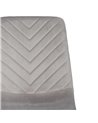 SILLA GRIS CLARO TERCIOPELO CONTRACT 45 X 51 X 88,50 CM