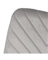 SILLA GRIS CLARO TERCIOPELO CONTRACT 45 X 51 X 88,50 CM