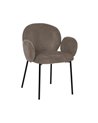 SILLA TAUPE TEJIDO-METAL 66 X 60 X 79 CM