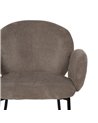 SILLA TAUPE TEJIDO-METAL 66 X 60 X 79 CM