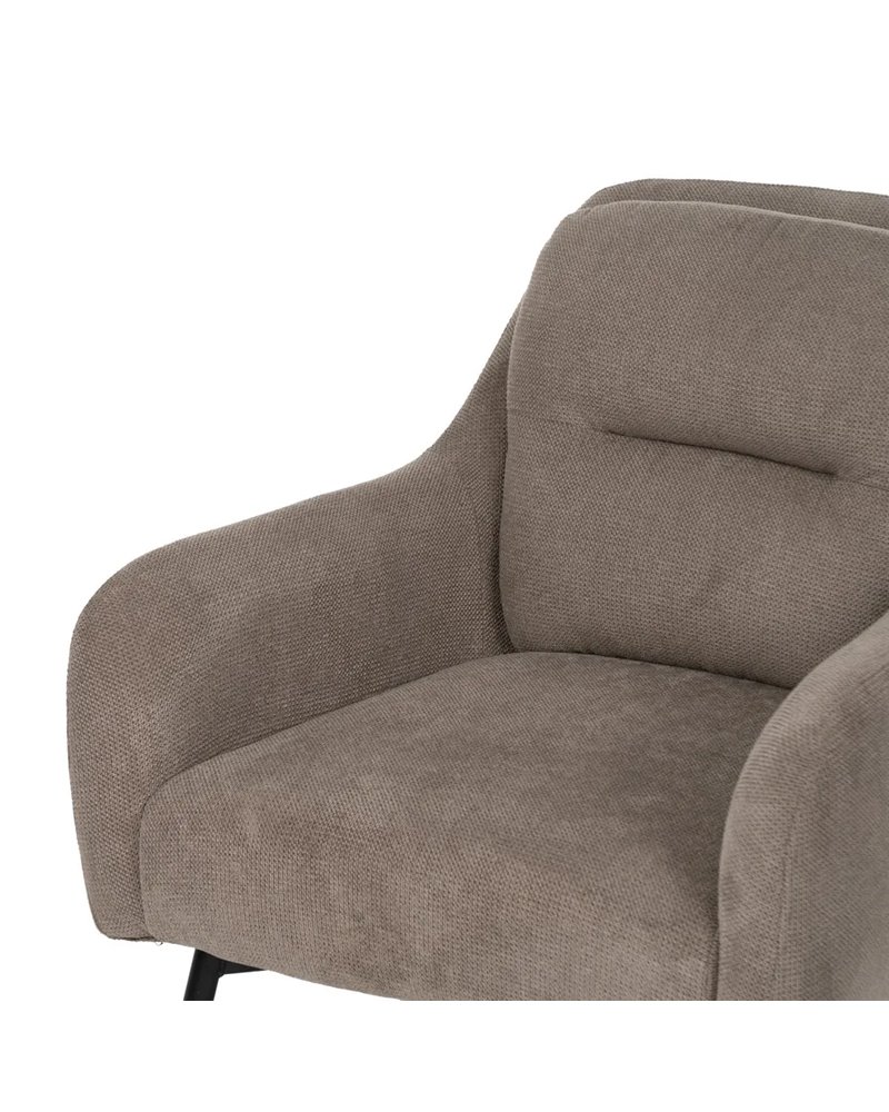 SILLÓN TAUPE TEJIDO-METAL 69 X 72 X 79 CM