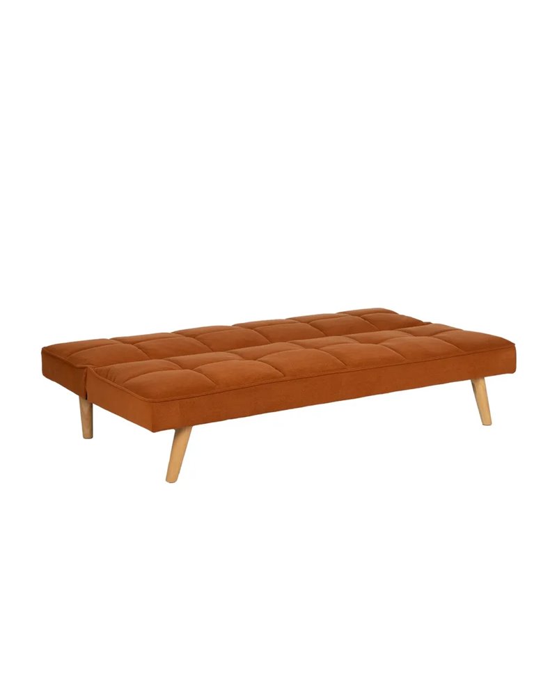 SOFÁ-CAMA NARANJA MADERA DECORACIÓN 175 X 84 X 73 CM