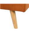 SOFÁ-CAMA NARANJA MADERA DECORACIÓN 175 X 84 X 73 CM