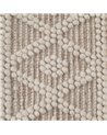 ALFOMBRA CREMA TEJIDO DECORACIÓN 160 X 230 CM