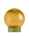 FIGURA BOTELLA VERDE-AMARILLO CRISTAL 16,80 X 16,80 X 33,50