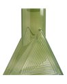 FIGURA BOTELLA VERDE-AMARILLO CRISTAL 16,80 X 16,80 X 33,50