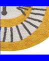 ALFOMBRA LEÓN AMARILLO ALGODÓN INFANTIL 100 CM
