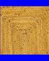 ALFOMBRA AMARILLO YUTE DECORACIÓN 170 X 70 CM
