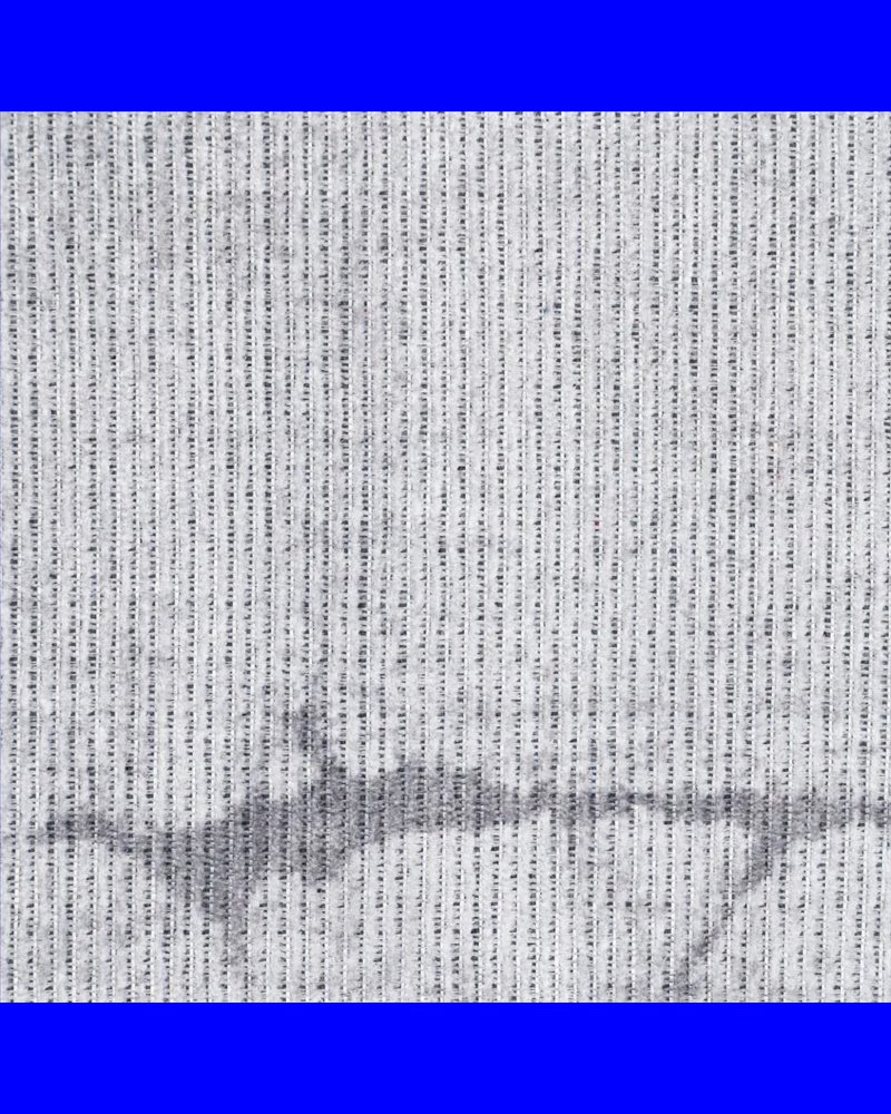 ALFOMBRA GRIS POLIESTER-ALGODÓN 80 X 150 CM
