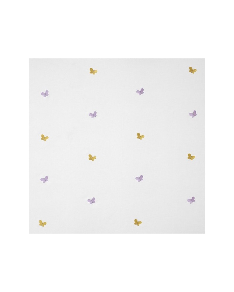 Tela MWS29955535 PAPILLONS BRODES JAUNE PARME Casadeco Tela MWS29955535 PAPILLONS BRODES JAUNE PARME Casadeco
