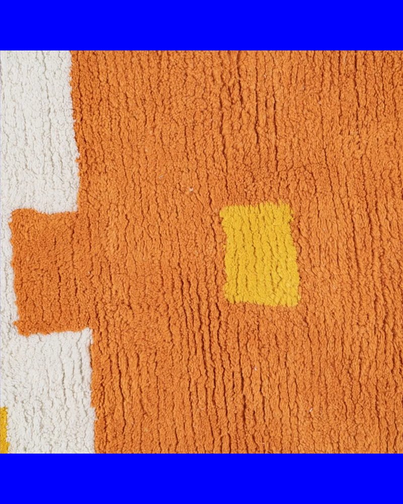 ALFOMBRA AZTECA ALGODÓN INFANTIL 175 X 90 CM